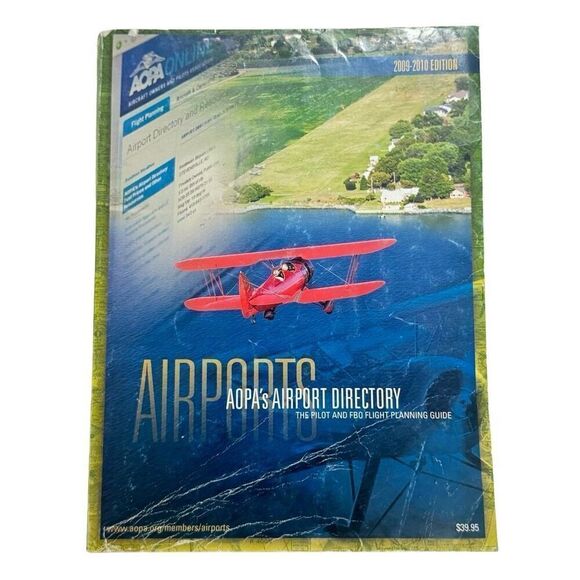 AOPA Airport Directory 2009 2010 Edition US Canada Mexico Caribbean Flight Guide - Picture 1 of 10